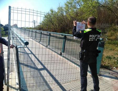 Fotografia: Policia de Palafolls - Restricció pas passera Sant Lluís
